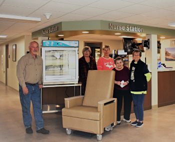 AOH Foundation purchases recliner chair, blanket warmer for patients