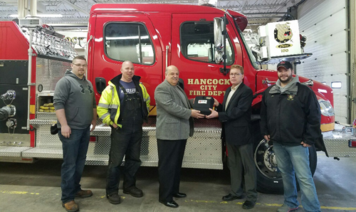 Hancock Fire Department Donation